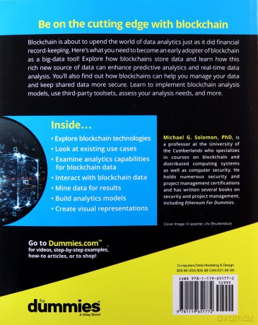 Blockchain Data Analytics For Dummies - Michael G. Solomon [KSIĄŻKA]