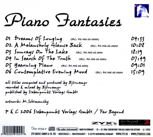 Piano Fantasies [CD]