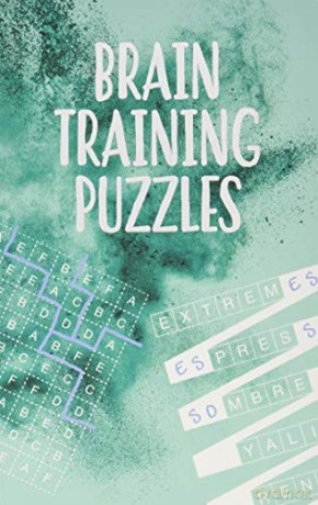 Brain Training Puzzles (Deluxe 192pp Puzzles) (192pp Royal-format foil puzzles) - Eric Saunders [KSIĄŻKA]