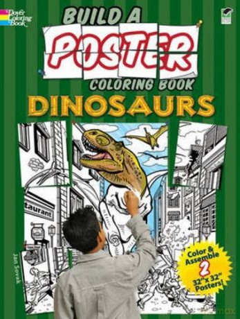 Build a Poster - Dinosaurs (Dover Build A Poster Coloring Book) - Jan Sovak [KSIĄŻKA]