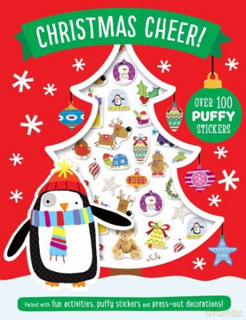 Christmas Cheer Puffy Sticker Book (Activity Books) - Make Believe Ideas [KSIĄŻKA]