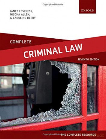 Complete Criminal Law: Text, Cases, and Materials - Janet Loveless [KSIĄŻKA]