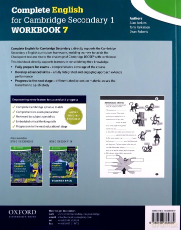 Complete English for Cambridge Lower Secondary Student Workbook 7 (First Edition): For Cambridge Checkpoint and beyond (Complete English for Cambridge Secondary 1) - Tony Parkinson [KSIĄŻKA]