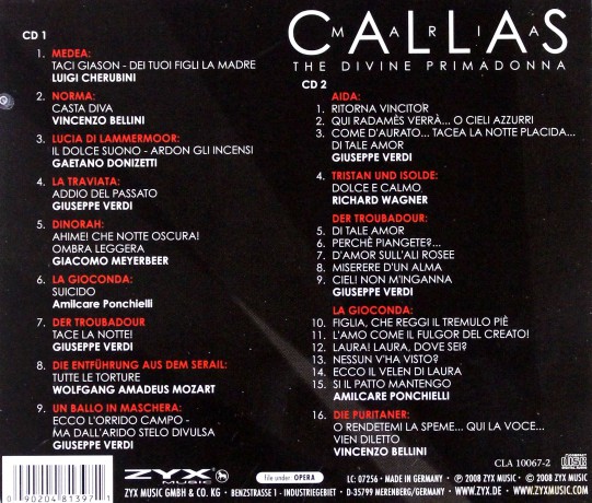 Maria Callas - The Divine Primadonna [2CD]