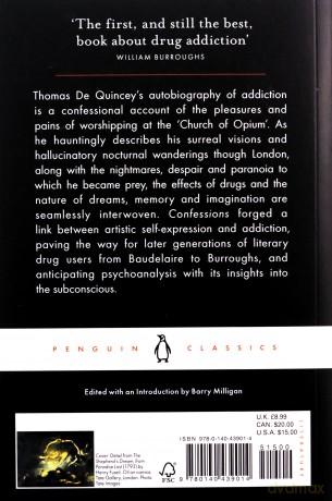Confessions of an English Opium Eater: And Other Writings (Penguin Classics) - Thomas De Quincey [KSIĄŻKA]