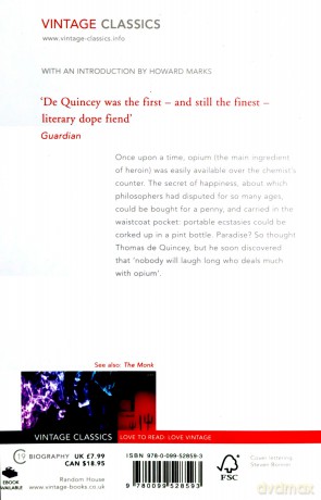Confessions of an English Opium-Eater (Vintage Classics) - Thomas De Quincey [KSIĄŻKA]