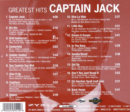 Captain Jack: Greatest Hits [CD]