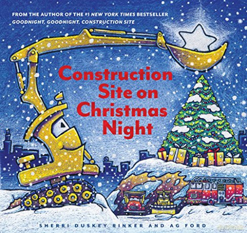 Construction Site on Christmas Night: (Christmas Book for Kids, Children's Book, Holiday Picture Book) (Goodnight, Goodnight, Construction Site) - Sherri Duskey Rinker [KSIĄŻKA]
