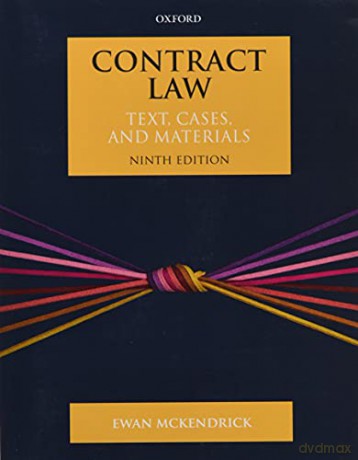 Contract Law: Text, Cases, and Materials - Ewan McKendrick [KSIĄŻKA]