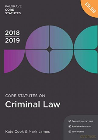 Core Statutes on Criminal Law 2018-19 (Macmillan Core Statutes) - Kate Cook [KSIĄŻKA]