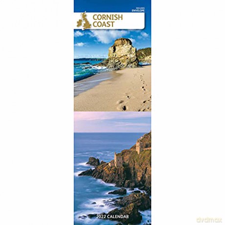 Cornish Coastlines Slim Calendar 2022 [KALENDARZ]