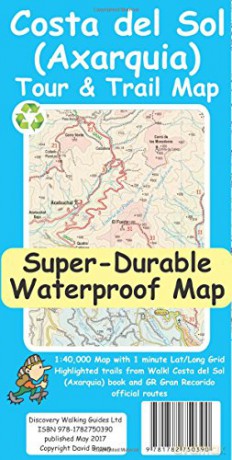 Costa del Sol (Axarquia) Tour and Trail Map - David Brawn [KSIĄŻKA]