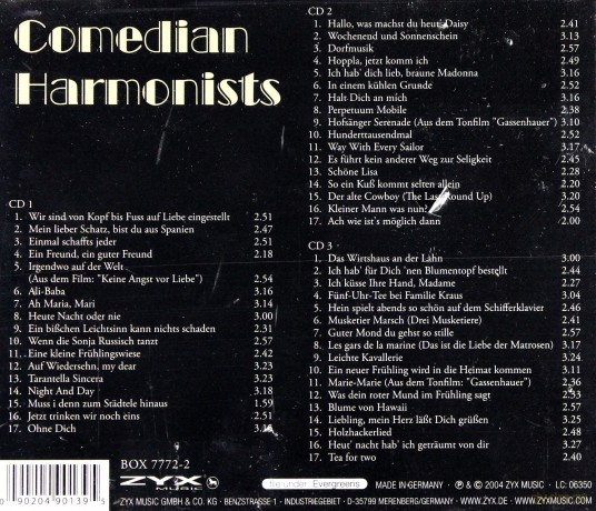 Comedian Harmonists BOX [3CD]