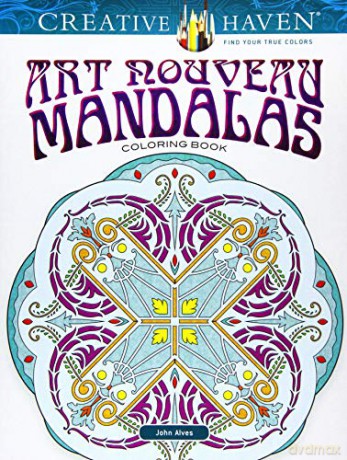 Creative Haven Art Nouveau Mandalas Coloring Book - John Alves [KSIĄŻKA]