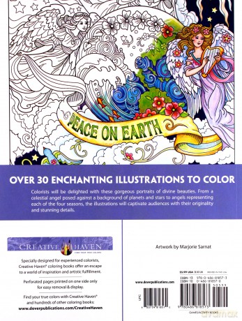 Creative Haven Beautiful Angels Coloring Book - Marjorie Sarnat [KSIĄŻKA]