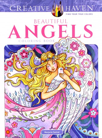 Creative Haven Beautiful Angels Coloring Book - Marjorie Sarnat [KSIĄŻKA]