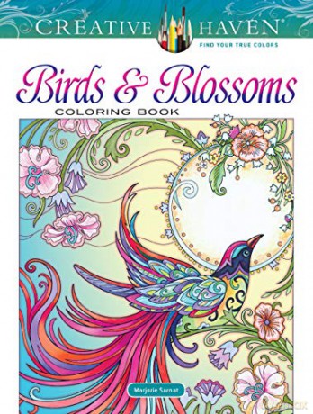 Creative Haven Birds and Blossoms Coloring Book - Marjorie Sarnat [KSIĄŻKA]