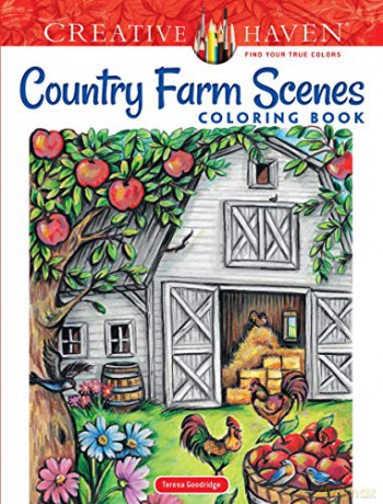 Creative Haven Country Farm Scenes Coloring Book - Teresa Goodridge [KSIĄŻKA]
