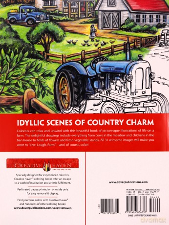 Creative Haven Country Farm Scenes Coloring Book - Teresa Goodridge [KSIĄŻKA]