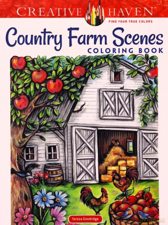 Creative Haven Country Farm Scenes Coloring Book - Teresa Goodridge [KSIĄŻKA]