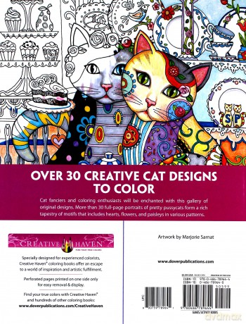 Creative Haven Creative Cats Coloring Book - Marjorie Sarnat [KSIĄŻKA]