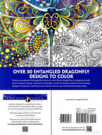 Creative Haven Entangled Dragonflies Coloring Book - Angela Porter [KSIĄŻKA]