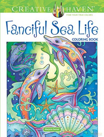 Creative Haven Fanciful Sea Life Coloring Book - Marjorie Sarnat [KSIĄŻKA]