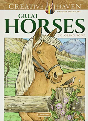 Creative Haven Great Horses Coloring Book - John Green [KSIĄŻKA]