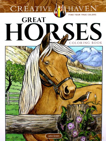 Creative Haven Great Horses Coloring Book - John Green [KSIĄŻKA]