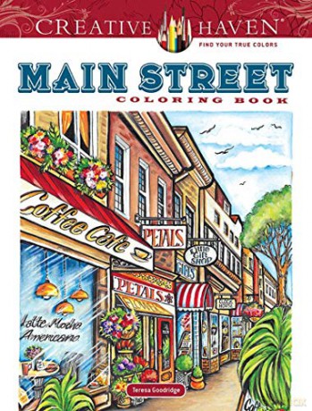 Creative Haven Main Street Coloring Book - Teresa Goodridge [KSIĄŻKA]