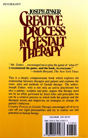 Creative Process in Gestalt Therapy - Joseph Zinker [KSIĄŻKA]
