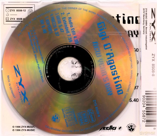New Year's Day (maxi-single) [CD]