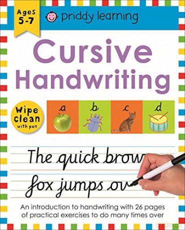 Cursive Handwriting (UK EDITION) (Wipe Clean Workbooks) - Roger Priddy [KSIĄŻKA]