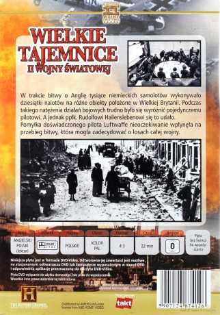 Wielkie Tajemnice II Wojny Światowej 23: Pilot, Który Zbombardował Londyn [DVD]
