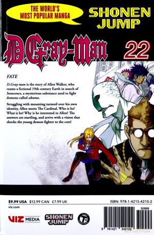D GRAY MAN GN VOL 22: Fate - Katsura Hoshino [KSIĄŻKA]