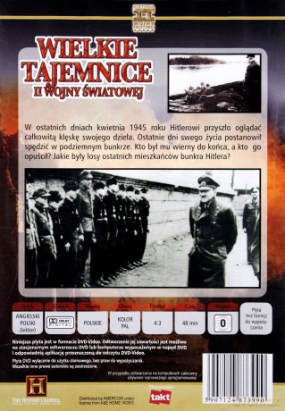 Wielkie Tajemnice II Wojny Światowej 22: Ucieczka z Bunkra Hitlera [DVD]