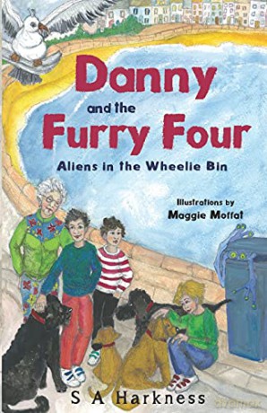 Danny and The Furry Four: Aliens in the Wheelie Bin - S A Harkness [KSIĄŻKA]