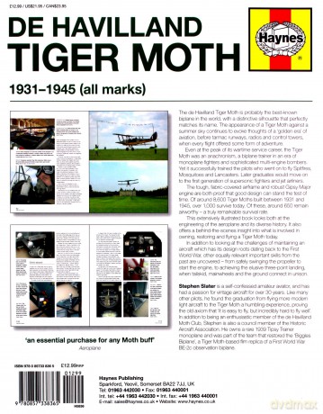 De Havilland Tiger Moth Manual (Pbk): 1931 - 1945 (all marks) - Stephen Slater [KSIĄŻKA]