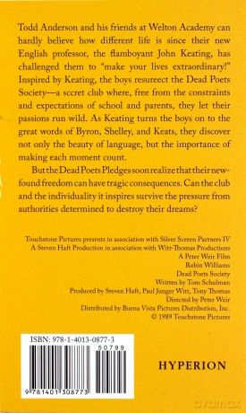 Dead Poet's Society - N.H. Kleinbaum [KSIĄŻKA]