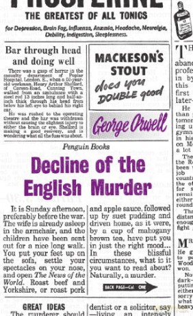 Decline of the English Murder: George Orwell (Penguin Great Ideas) - George Orwell [KSIĄŻKA]