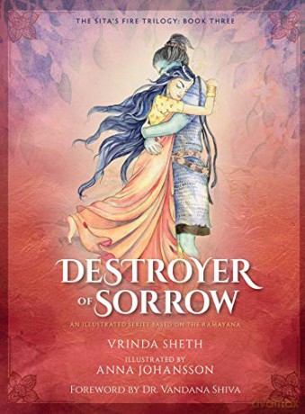 Destroyer of Sorrow: An Illustrated Series Based on the Ramayana - Vrinda Sheth [KSIĄŻKA]