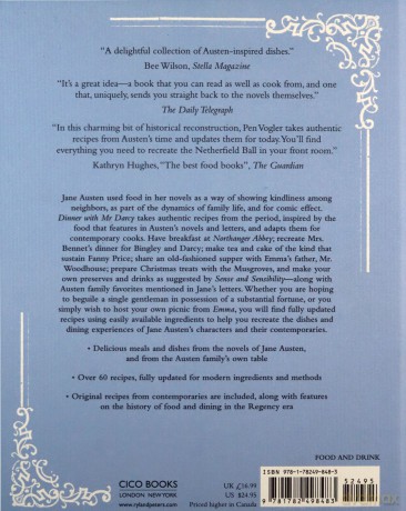 Dinner with Mr Darcy: Recipes inspired by the novels and letters of Jane Austen - Pen Vogler [KSIĄŻKA]
