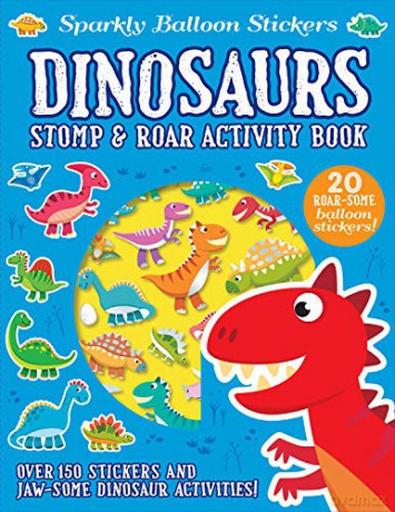 Dinosaurs (Sparkly Balloon Sticker Activity Books) - Imagine That [KSIĄŻKA]