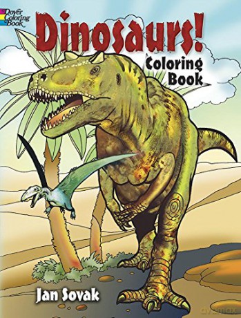 Dinosaurs! Coloring Book (Dover Nature Coloring Book) - Jan Sovak [KSIĄŻKA]