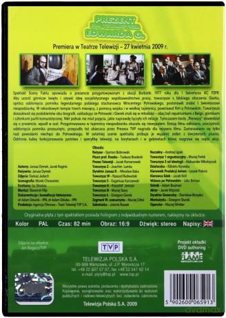 Teatr TVP: Prezent dla towarzysza Edwarda G. [DVD]
