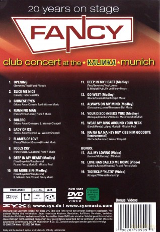 20 Years - The Fancy Club Conc [DVD]