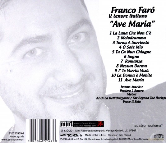 Franco Faro: Ave Maria [CD]