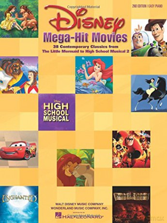 Disney Mega Hit Movies: For Easy Piano 2nd Edition [KSIĄŻKA]