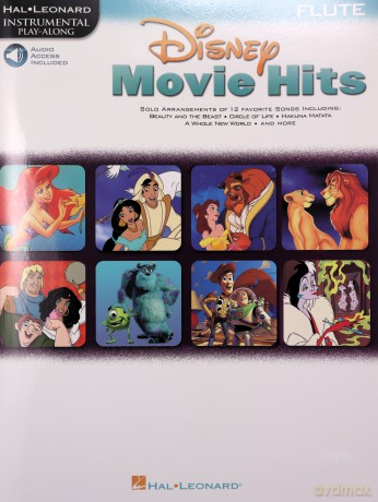Disney Movie Hits For Flute Book + Audio access included [KSIĄŻKA]