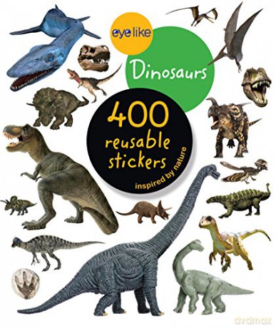Eyelike Stickers: Dinosaurs [KSIĄŻKA]